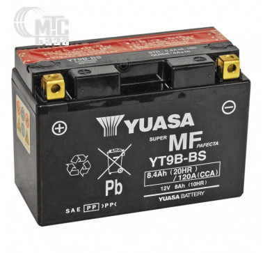 Аккумулятор на мотоцикл GS Yuasa Maintenance Free [YT9B-BS] 6СТ-8 Ач L EN120 А 150x70x105мм